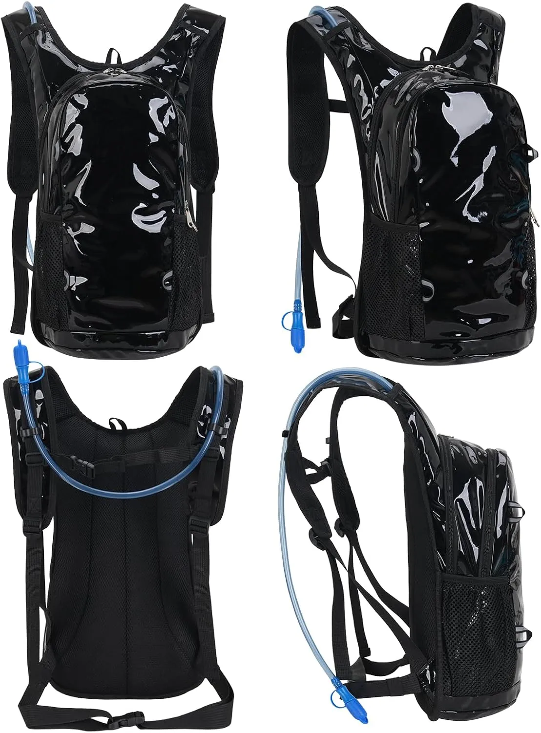 Roptat Hydration Backpack Pack with 2L Hydration Bladder - Lightweight Water Backpack Water Pouch for Women Men Running Riding Biking Music Festival