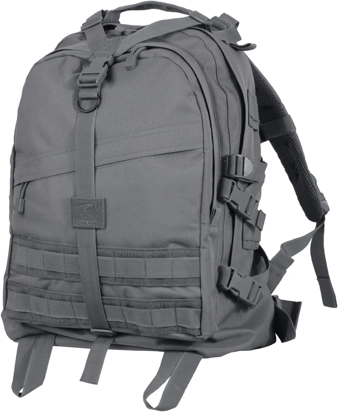 Rothco Large Transport Pack - Rugged Tactical Backpack MOLLE Bag for EDC Storage (Gunmetal Grey, one size)