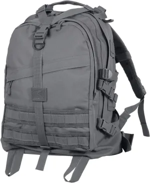 Rothco Large Transport Pack - Rugged Tactical Backpack MOLLE Bag for EDC Storage (Gunmetal Grey, one size)