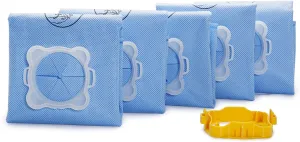 Rowenta Wonderbag WB406120 Pack of 5 Classic Dustbags for Vacuum Cleaners, Microfiber, 3L Capacity
