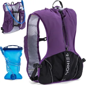Running Vest for Women and Men Lightweight Hydration Backpack Pack with 1.5L Water Bladder Bag Running Gear Accessories for Hiking Trail Cycling Marathon