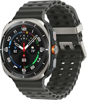 Samsung Galaxy Watch Ultra 47mm LTE AI Smartwatch w/Energy Score, Wellness Tips, Heart Rate Tracking, Sleep Monitor, Fitness Tracker, GPS, 2024,Titanium Silver [US Version, 1Yr Manufacturer Warranty]