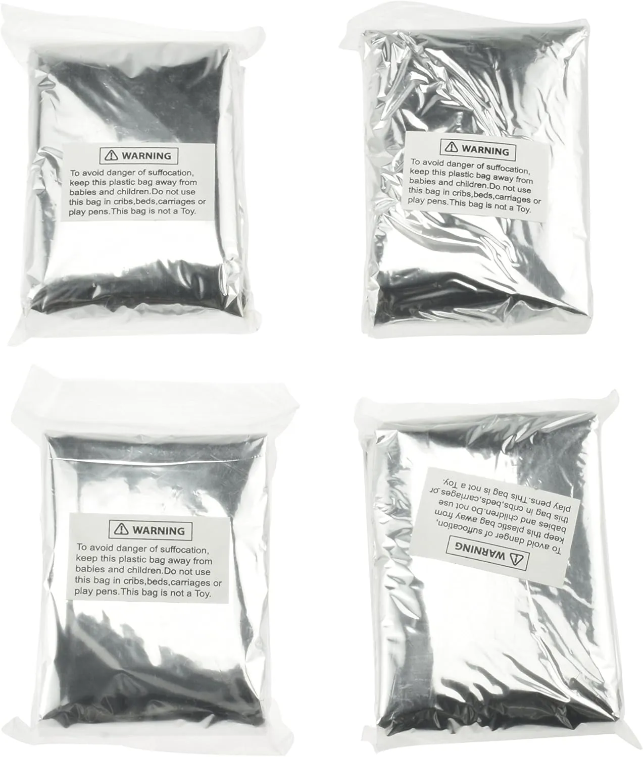 SE 84" x 36" Emergency Sleeping Bags (4-Pack) - EB1307-4