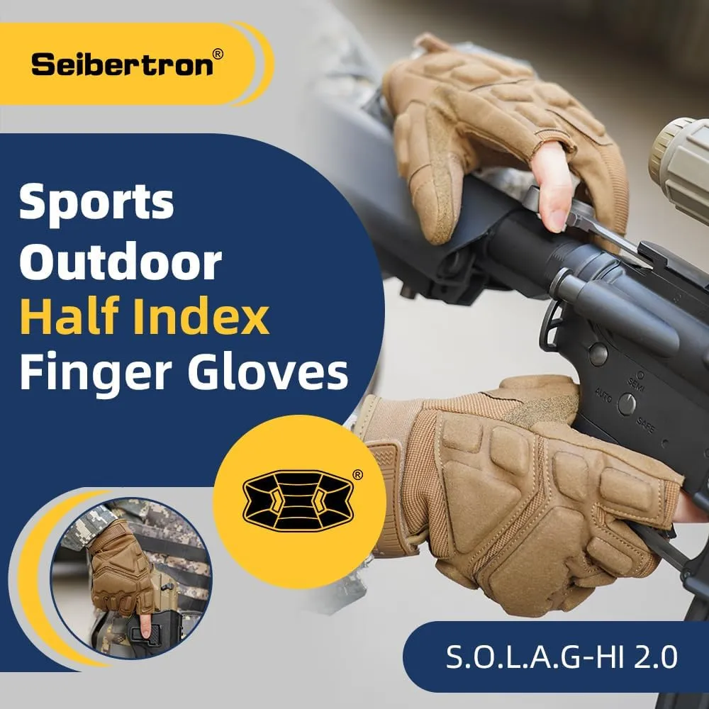 Seibertron Adult Or Youth S.O.L.A.G Sports Outdoor Water Resistant Full Finger Touchscreen Gloves