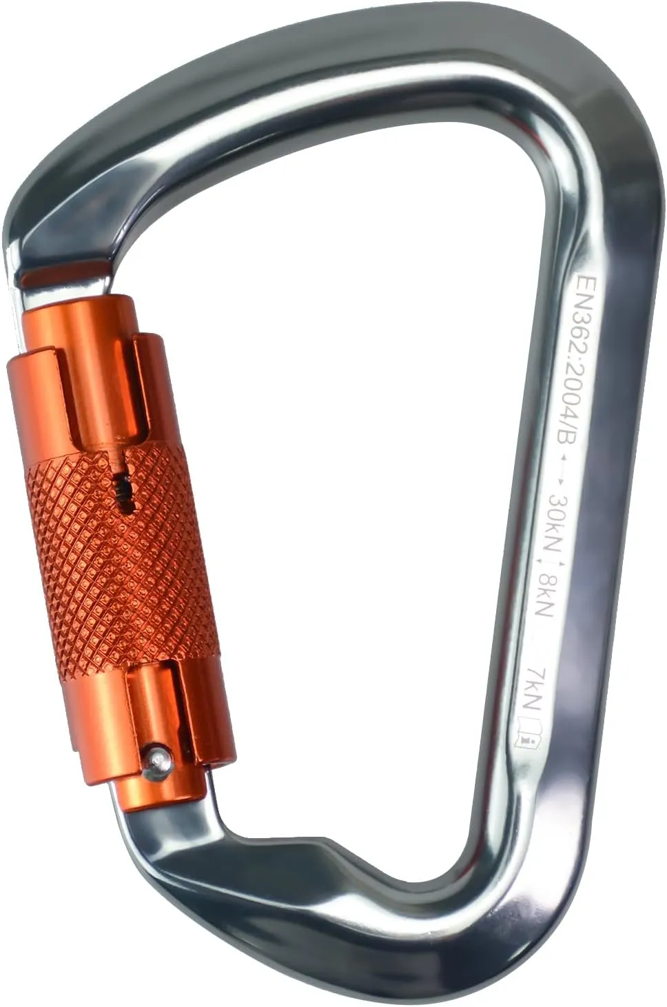 SEPEAK UIAA 30kN Climbing Carabiner Clips, Professional Heavy Duty Twist Locking Carabiners for Climbing,Mountaineering, Rappelling, Camping, Hiking, Swings, Large D Ring Hooks