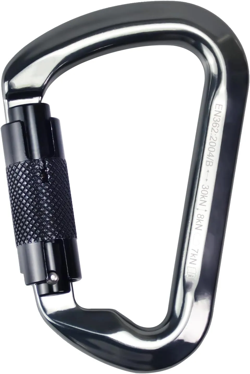 SEPEAK UIAA 30kN Climbing Carabiner Clips, Professional Heavy Duty Twist Locking Carabiners for Climbing,Mountaineering, Rappelling, Camping, Hiking, Swings, Large D Ring Hooks