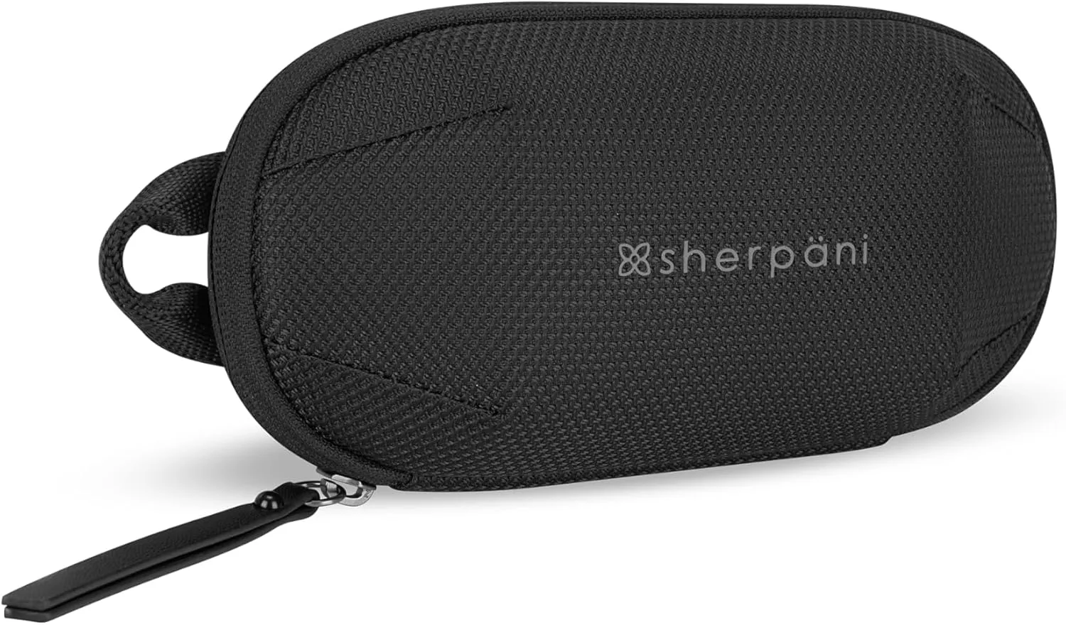 Sherpani Mini Co-Pilot, Travel Cable Bag, Cord Storage Organizer, Small Tech Pouch, Accessory Carrying Case, Travel Essentials for Women (Carbon)