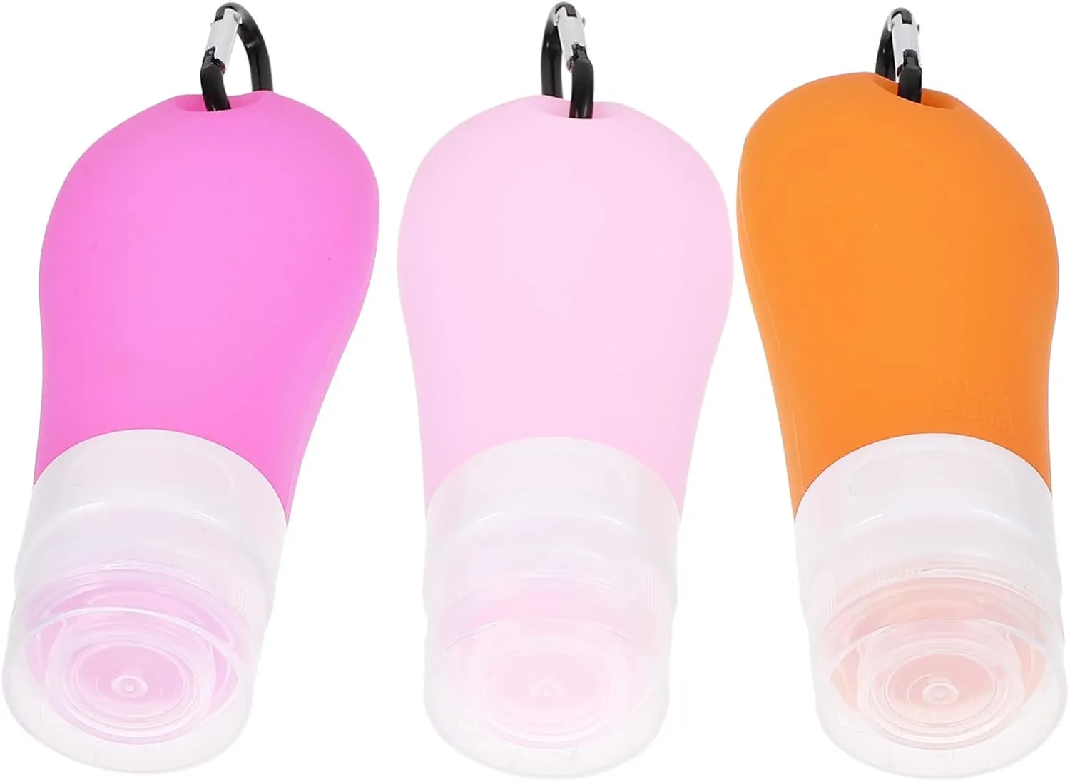 Silicone Travel Bottles 7-Piece Set Empty Bottles for Shampoo Body Lotion Face Wash Reusable Compact -Compliant
