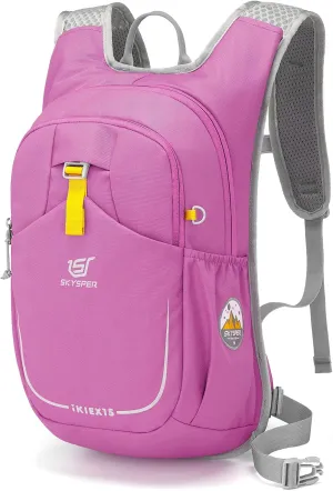 SKYSPER Kid Backpack for Boys Girls Kids Travel Backpack Day Pack for Outdoor Day Trips Kids 16" tall(Purple)
