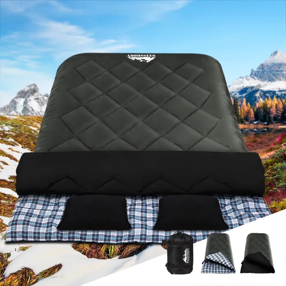 Sleeping Bag Camping Hiking Tent Outdoor Comfort 5 Degree Grey