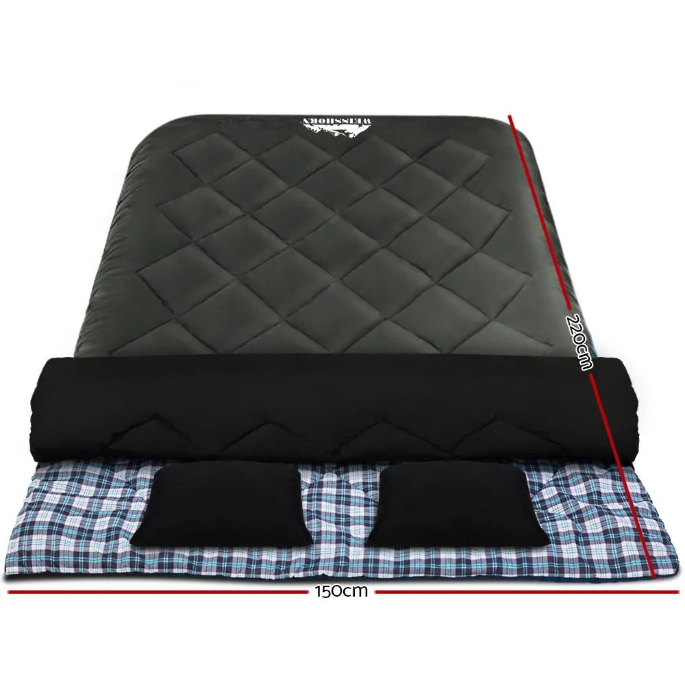 Sleeping Bag Camping Hiking Tent Outdoor Comfort 5 Degree Grey