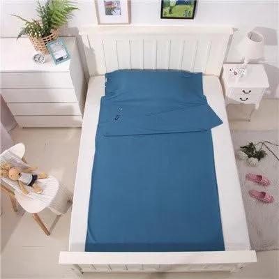 Sleeping Bag Liner Camping Sheets Travel Sheets for Hotel Lightweight Hotel Sheet Compact Sleep Bag Sack Breathable Travel Sleeping Bag for Hotels Camping Youth Picnic Adult Compact Sacks