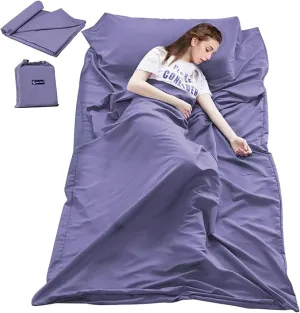 Sleeping Bag Liner Camping Sheets Travel Sheets for Hotel Lightweight Hotel Sheet Compact Sleep Bag Sack Breathable Travel Sleeping Bag for Hotels Camping Youth Picnic Adult Compact Sacks