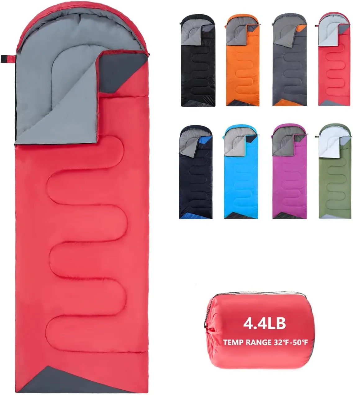 Sleeping Bags for Adults Backpacking Lightweight Waterproof- Cold Weather Sleeping Bag for Girls Boys Mens for Warm Camping Hiking Outdoor Travel Hunting with Compression Bags