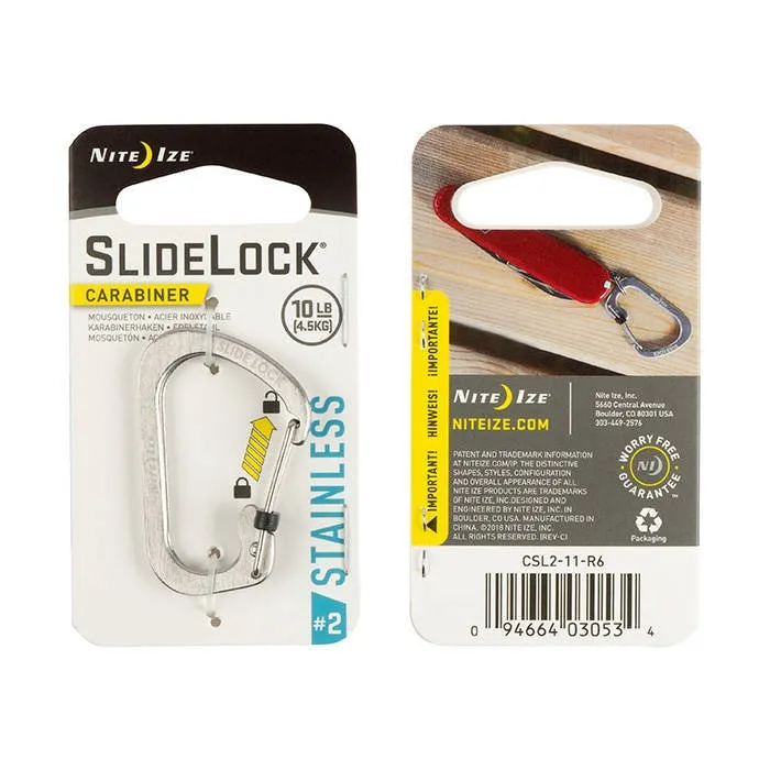 SlideLock® Carabiner Stainless Steel #2