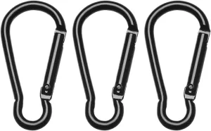 Snap Hooks 3/6/9pcs Quickdraws Outdoor Packback Buckles Climbing Camping Hiking Snap Clip Water Bottle Hooks Keychain D Carabiner