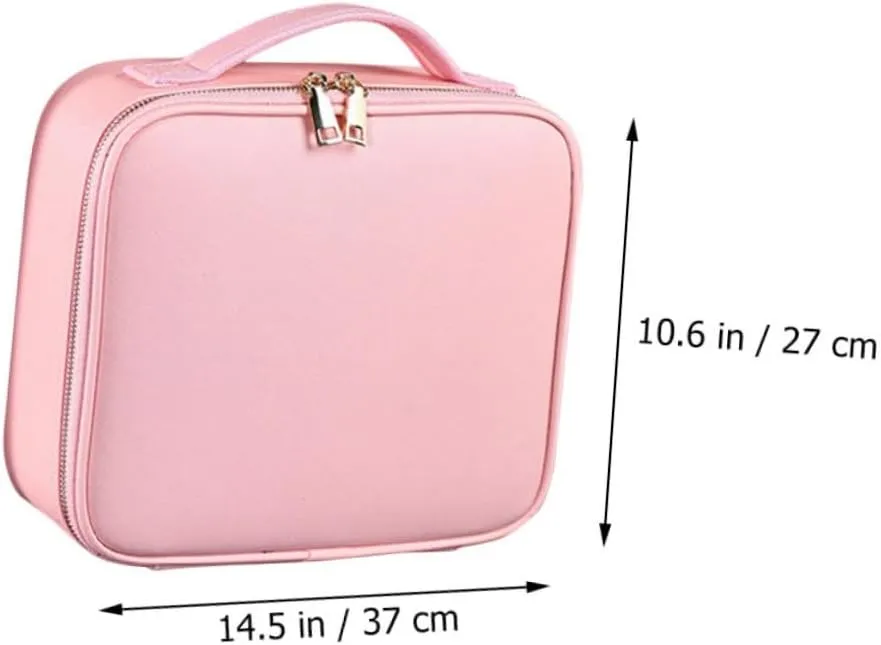 SOIMISS Portable Makeup Bag Large Cosmetics Organizer with Barber Case for Women