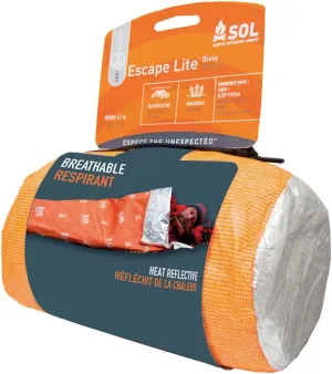 S.O.L. Survive Outdoors Longer Escape Light Vivi 12517 - Orange Emergency Camping Blanket