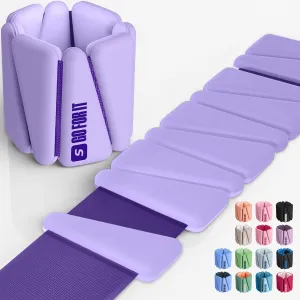 SPORTBIT Wrist Weights, Ankle Weights for Women – Set of 2 (1LB Each), Adjustable Weighted Bracelets for Home Gym, Running, Yoga, Exercise and Strength Training