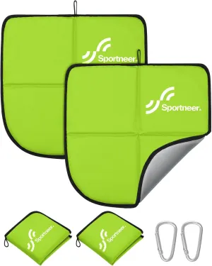 Sportneer Sitting Pad, Sit Pads for Backpacking Portable Camping Sit Pad Waterproof Folding Pad Stadium Seat Pad for for Camping Picnics Hiking