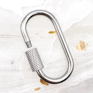Stainless Steel Locking Carabiner Clasp