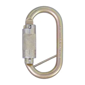 Steel Carabiner with Quarter Turn Locking Gate Opening 17mm