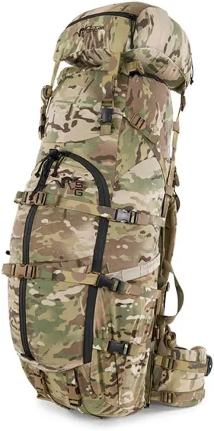 Stone Glacier R3 5900 Pack with R3 Frame, MultiCam, 5900 Cubic Inches, Lightweight, Versatile, Modular Storage, Heavy Weapon System, Large (50096-MC-L)