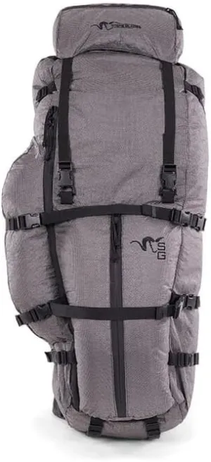 Stone Glacier Terminus 8700 Internal Frame Backpack, 8700 Cubic Inch, Graphite, Ultralight, Waterproof, Made in USA (50103-GT-S)