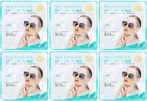 Sun Protection Hydrogel Cooling Patch Control Gel Outdoor Sunblock Gel Patches for Outdoor Activities Hydrogel Material 6pcs