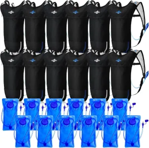 Sweetude Hydration Backpack Set with 2L Water Bladder for Men and Women Lightweight Water Pack for Cycling Biking Hiking Running Climbing