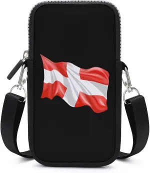Switch Flag Crossbody Phone Bag Mini Shoulder Bag Cute Cell Phone Purse for Men Women