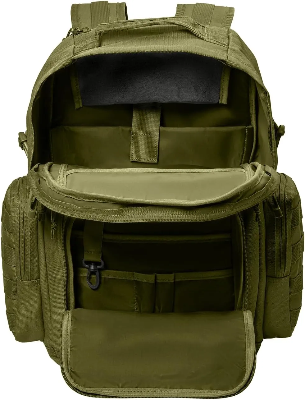 Tactical Gear bag Heavy Duty Duffel Gym bag/Tactical Backpack Custom Embroidered with your own text (Olive Drab Green Backpack)