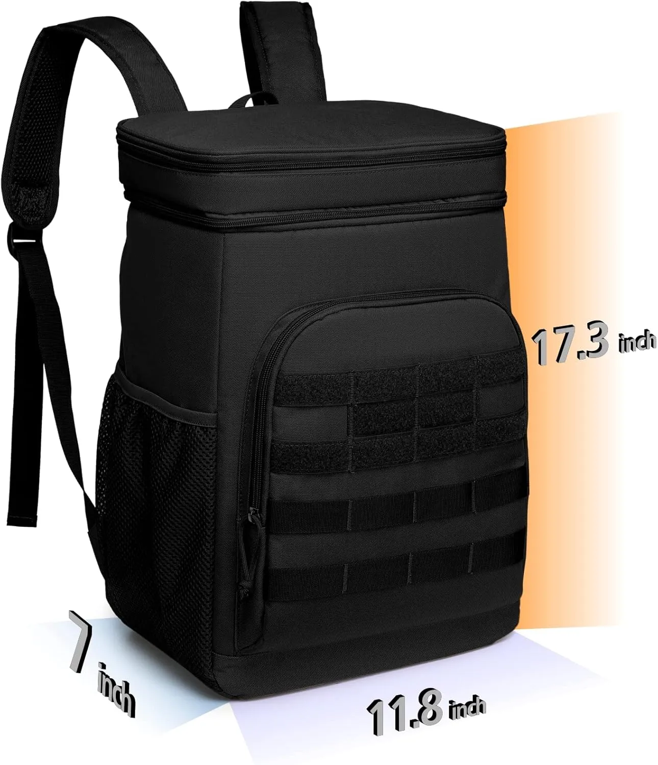 TACTICISM Tactical Cooler Backpack Insulated Leak-Proof - 24L Heavy Duty Lunch Backpack for Men Women Adults, Soft Ice Chest Backpack as Gift Work Hiking Camping Fishing Accessories