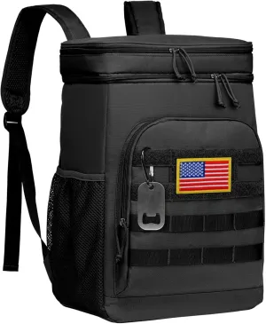 TACTICISM Tactical Cooler Backpack Insulated Leak-Proof - 24L Heavy Duty Lunch Backpack for Men Women Adults, Soft Ice Chest Backpack as Gift Work Hiking Camping Fishing Accessories