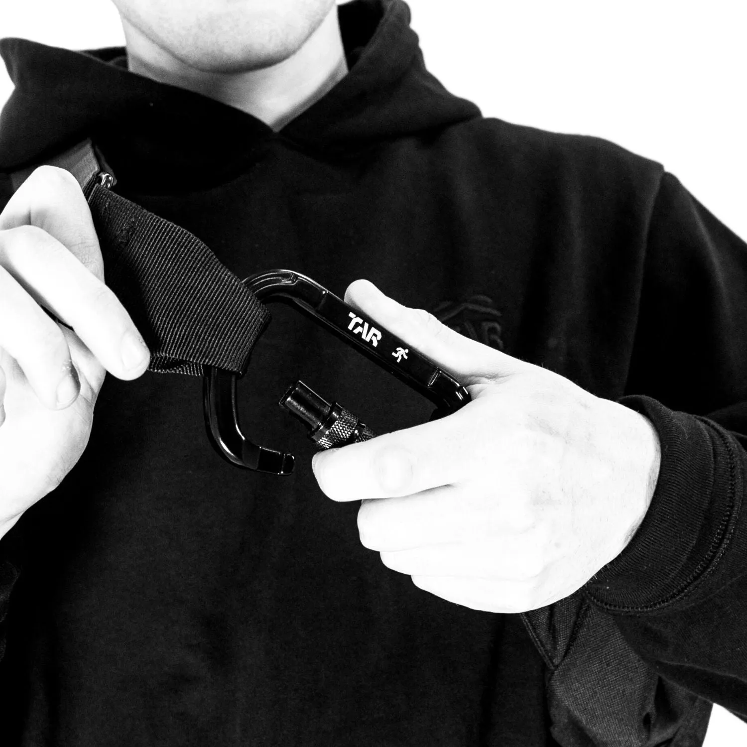 TAR branded aluminium Carabiner