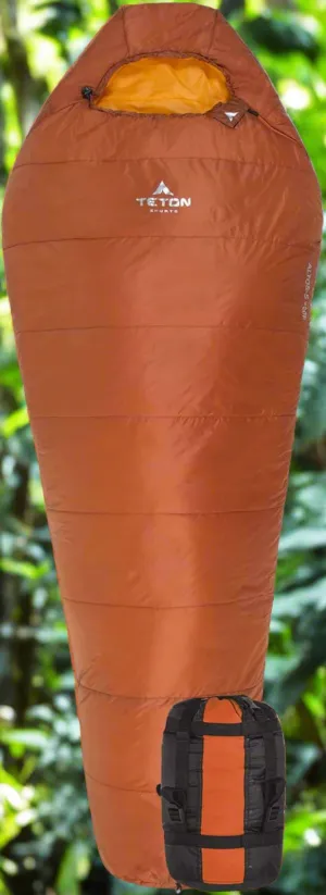 TETON Sports ALTOS Sleeping Bags - Lightweight Warm Mummy Design for Adults, Perfect for 20° & 0° Camping, Hiking, and Backpacking Adventures