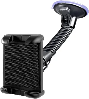 ToughTested Windshield Car Tablet Holder - Heavy-Duty Suction Cup GPS Mount for 5-13" Devices - 360° Rotation, Rugged Gooseneck, Vibration-Free Grip - Ideal for Trucks, SUVs, RVs, Vans & Cars
