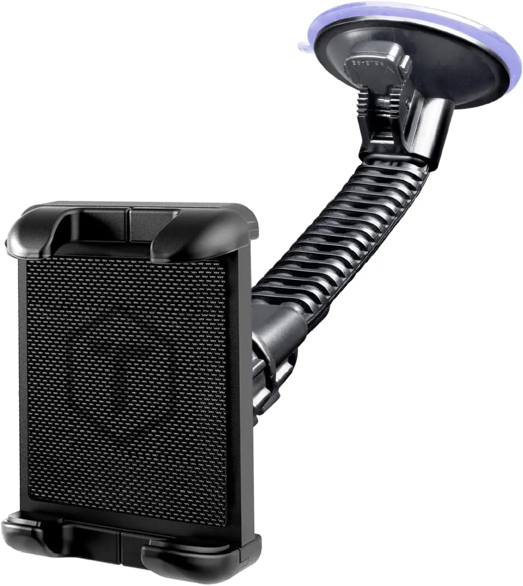 ToughTested Windshield Car Tablet Holder - Heavy-Duty Suction Cup GPS Mount for 5-13" Devices - 360° Rotation, Rugged Gooseneck, Vibration-Free Grip - Ideal for Trucks, SUVs, RVs, Vans & Cars