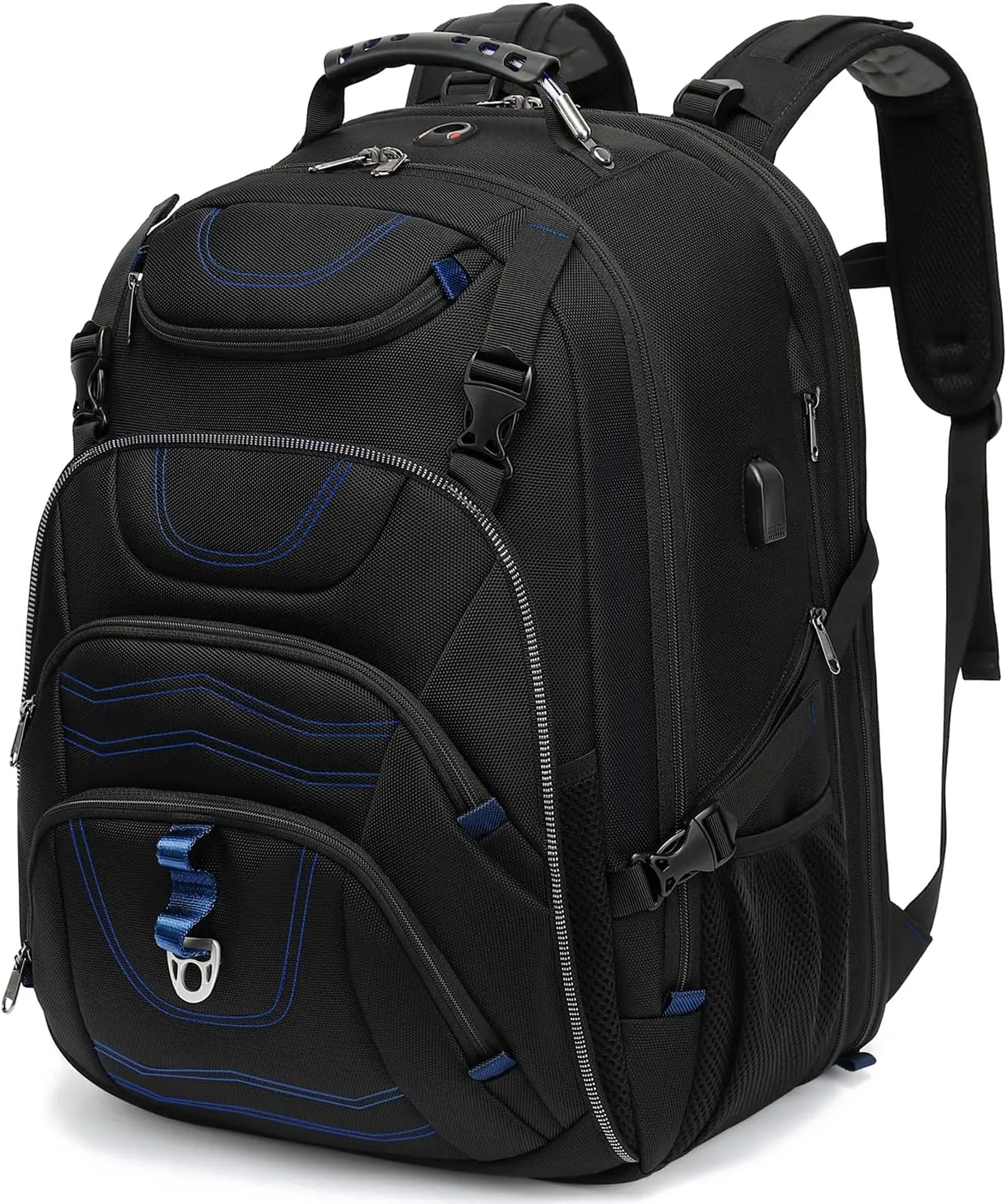 Travel Backpack 17.3 Inch, Business Anti-Theft Laptop Bag with USB Charging Port, Waterproof