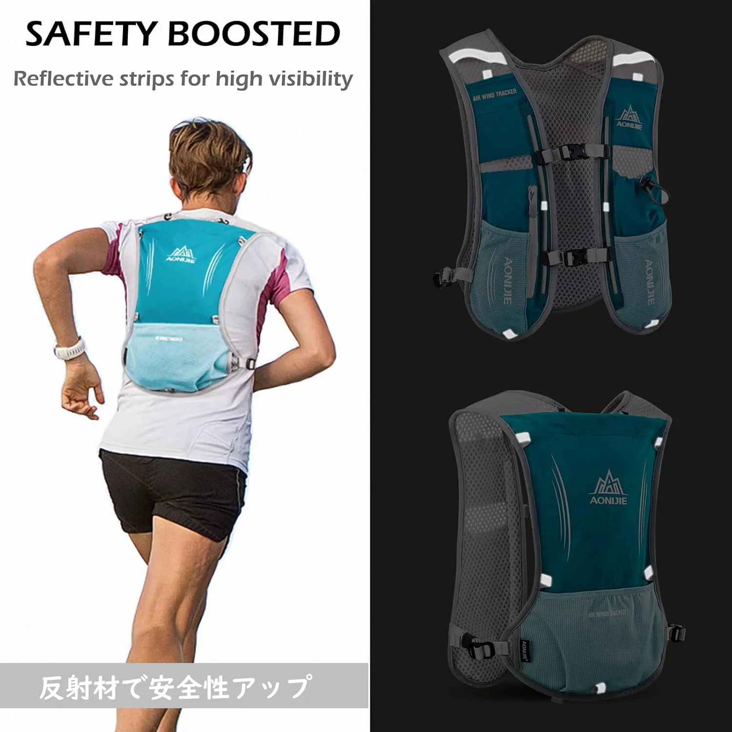 TRIWONDER 5L Running Hydration Vest Pack Backpack for Women Men 5.5L Runner Trail Race Marathon Triathlon Cycling Jogging Hiking Gym