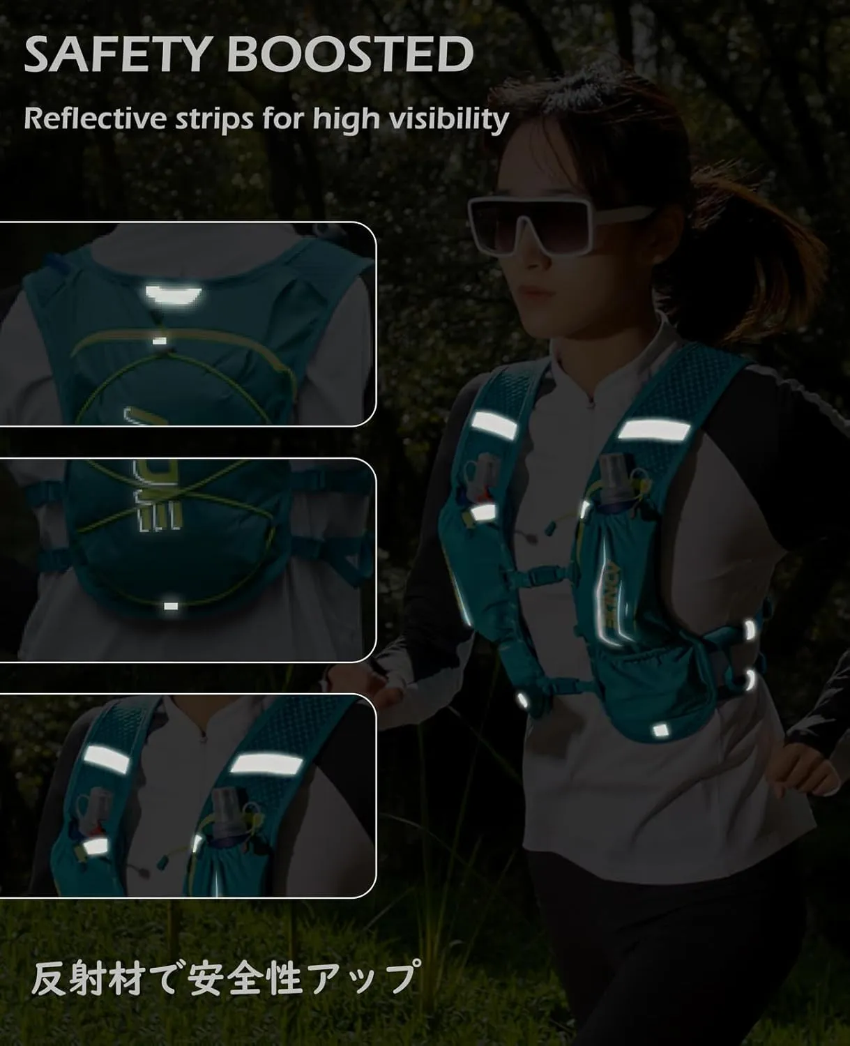 TRIWONDER Running Hydration Vest Water Pack Backpack for Women Men 5.5L 5L Runner Trail Race Marathon Cycling Hiking Jogging
