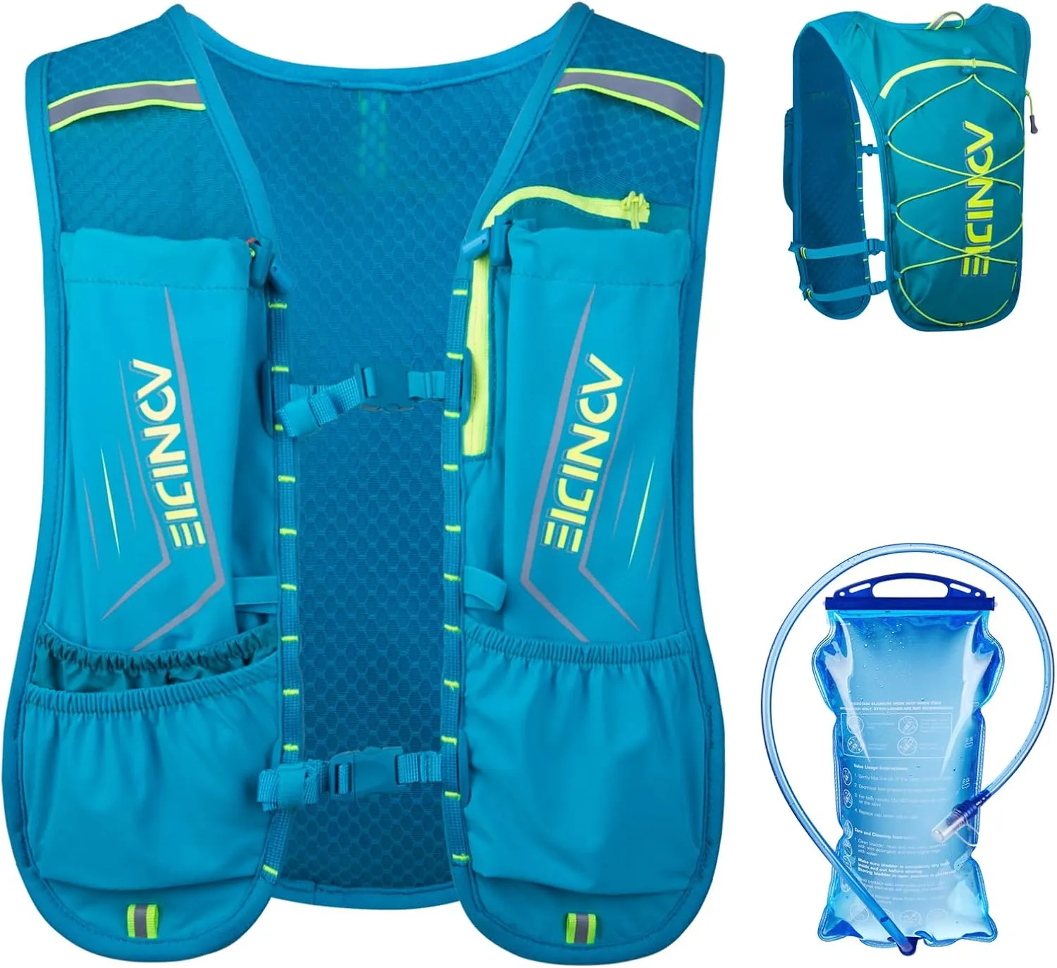 TRIWONDER Running Hydration Vest Water Pack Backpack for Women Men 5.5L 5L Runner Trail Race Marathon Cycling Hiking Jogging