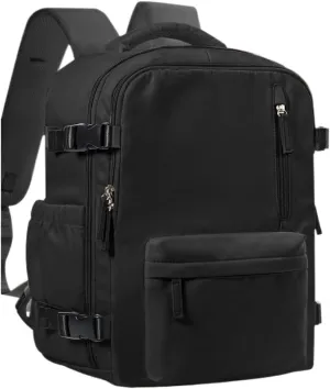 Ultralight Camping Backpack Outdoor Sports Bags Mountain Pocket Hiking Rucksack Daypack Traveling Cotton Canvas Bag(Black)