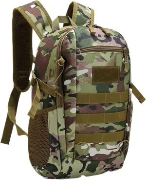 Ultralight Camping Backpack Outdoor Sports Bags Mountain Pocket Hiking Rucksack Daypack Traveling Cotton Canvas Bag(D)