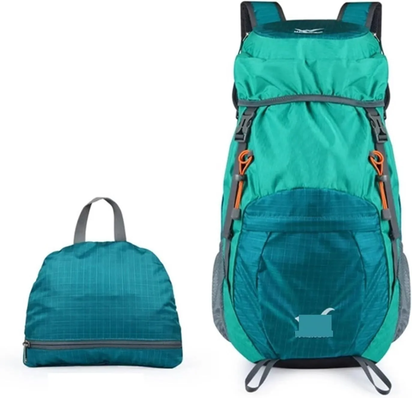 Ultralight Camping Backpack Outdoor Sports Bags Mountain Pocket Hiking Rucksack Daypack Traveling Cotton Canvas Bag(Foldable Purple)