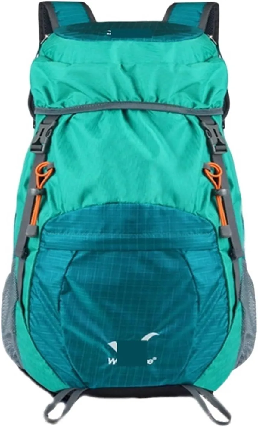 Ultralight Camping Backpack Outdoor Sports Bags Mountain Pocket Hiking Rucksack Daypack Traveling Cotton Canvas Bag(Foldable Purple)