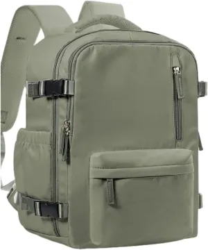 Ultralight Camping Backpack Outdoor Sports Bags Mountain Pocket Hiking Rucksack Daypack Traveling Cotton Canvas Bag(Green)