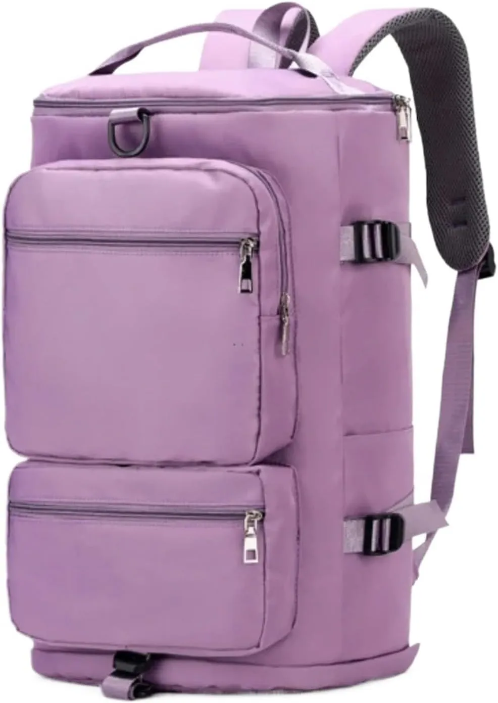 Ultralight Camping Backpack Outdoor Sports Bags Mountain Pocket Hiking Rucksack Daypack Traveling Cotton Canvas Bag(Pink)