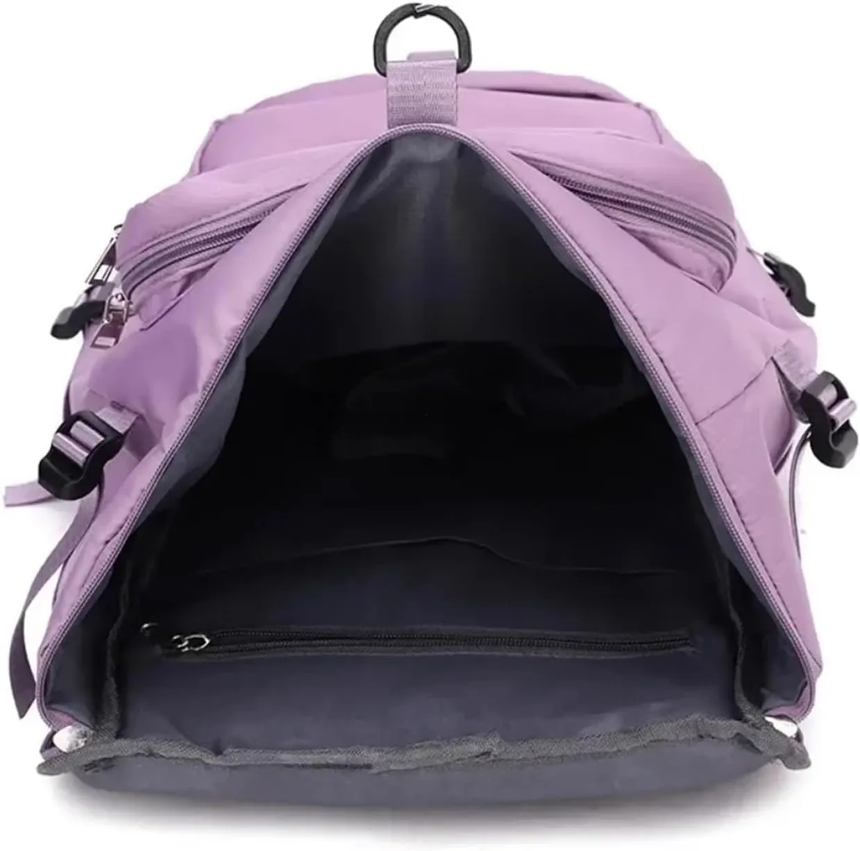 Ultralight Camping Backpack Outdoor Sports Bags Mountain Pocket Hiking Rucksack Daypack Traveling Cotton Canvas Bag(Pink)