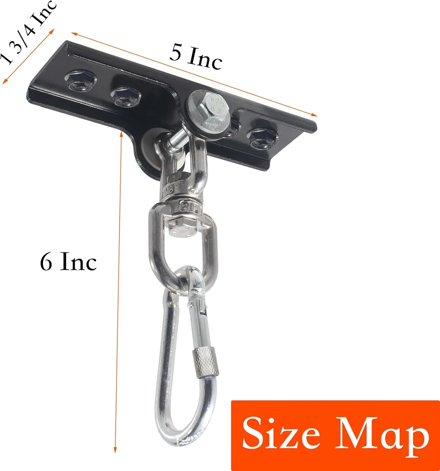 Upgraded 360° Swivel Heavy Bag Mount for Punching Bag Hanger. Heavy Bag Hanger for Yoga, Gym, Swing Chairs, and Hammocks Mount. Punching Bag Hanger, Boxing Hanger